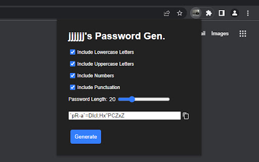 jjjjjj's Password Gen. screenshot 1