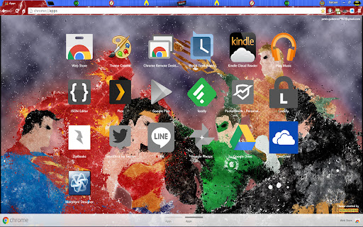 JLA Splatter Art - 1920px screenshot 1