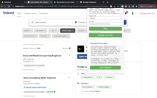 Job Application Assistant screenshot 1