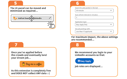 JobFast Search for LinkedIn screenshot 1
