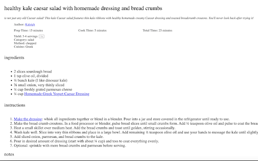 Just show me the recipe screenshot 1