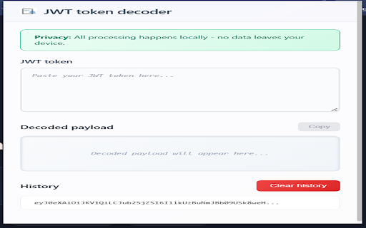 JWT token decoder screenshot 1