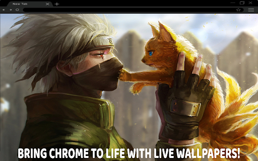 Kakashi And Nine Tails Cat Live Wallpaper screenshot 1
