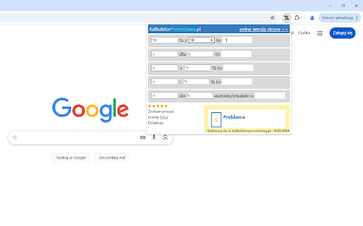 kalkulatorprocentowy.pl screenshot 1