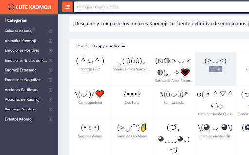 Kaomoji Hub: Your Gateway to Japanese Emoticons screenshot 1