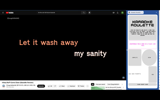 Karaoke Roulette screenshot 1