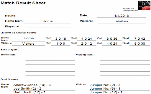 KeepScore - AFL screenshot 1