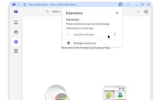 KeepTeamsAwake screenshot 1