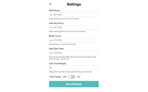 Keka Time Logger screenshot 1