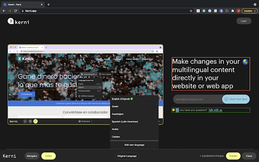 Kerni Editor screenshot 1