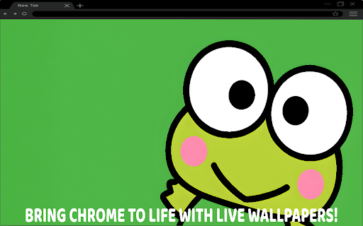 Keroppi Sanrio Frog Smile Live Wallpaper screenshot 1
