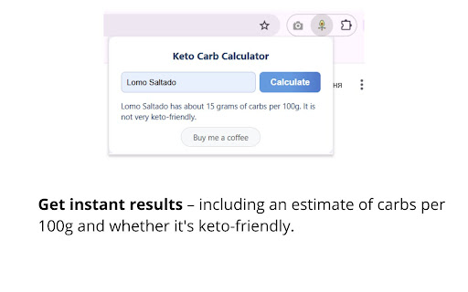 Keto Carb Calculator screenshot 1