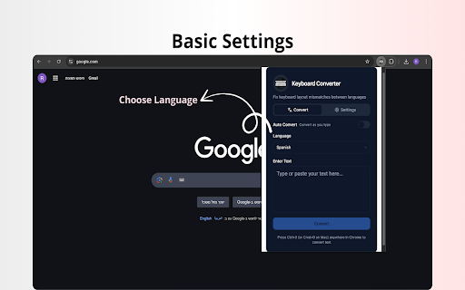 Keyboard Converter screenshot 1