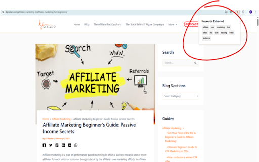 Keyword Scraper for Affiliates screenshot 1