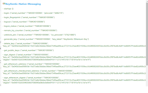KeyXentic WebBridge screenshot 1
