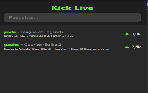 Kick Online Tracker screenshot 1