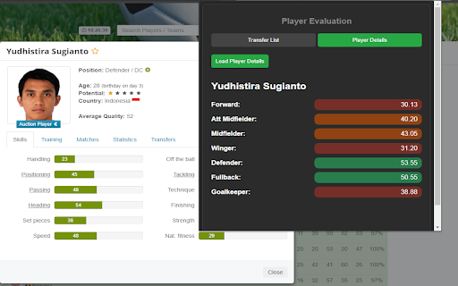 KickOffBoss.com : Player Evaluation Assistant screenshot 1