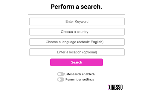 Kinesso Search screenshot 1