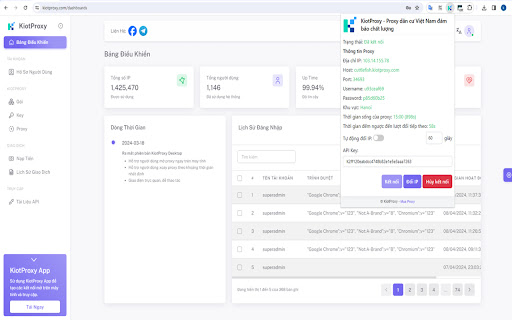 KiotProxy screenshot 1