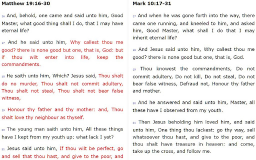 KJV Simple Search Parallel Bible App screenshot 1