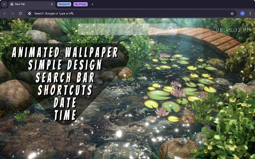 Koi Pond Bridge Live Wallpaper screenshot 1