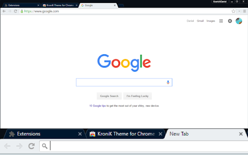 KroniK Theme for Chrome screenshot 1
