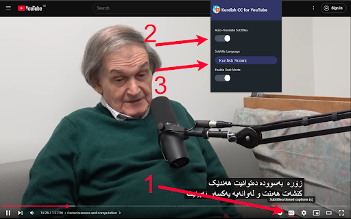 Kurdish CC for Youtube screenshot 1