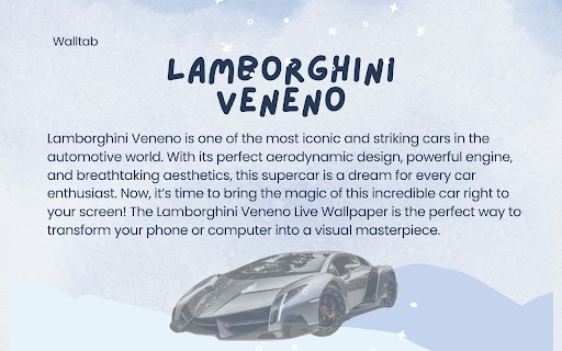 Lamborghini Veneno Live Wallpaper screenshot 1