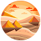 landscape desert logo
