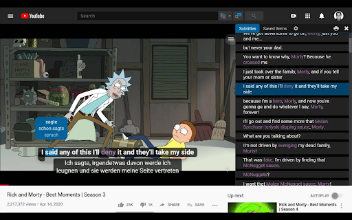 Language Reactor screenshot 1