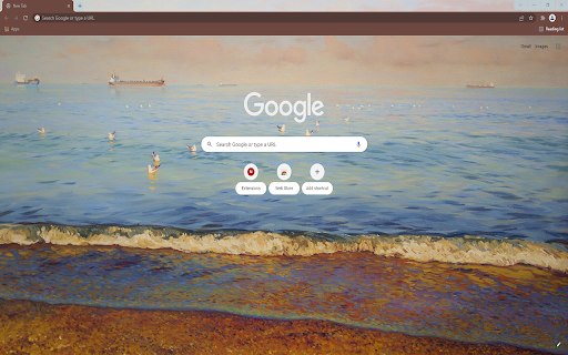 Lanzheron beach New Tab screenshot 1