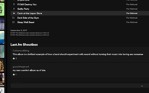 Last.fm For Spotify screenshot 1
