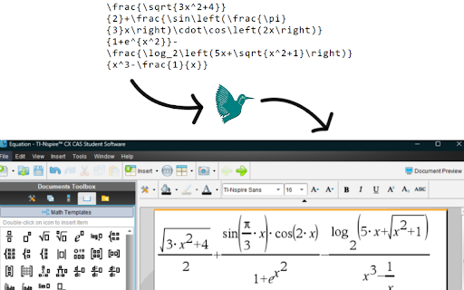 LatexToCalc screenshot 1