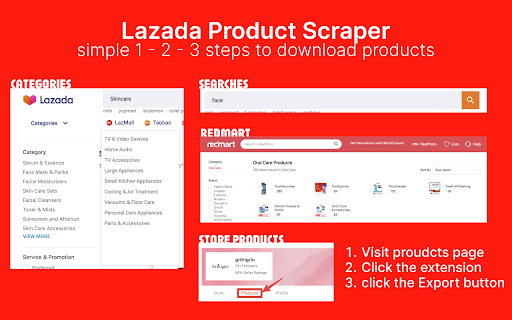 Lazada Extractor - Export Lazada Products to CSV screenshot 1