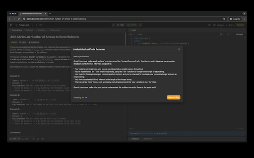 LeetCode Reviewer screenshot 1