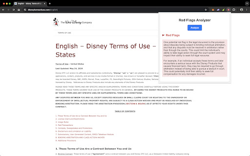 Legal Red Flag Detector screenshot 1