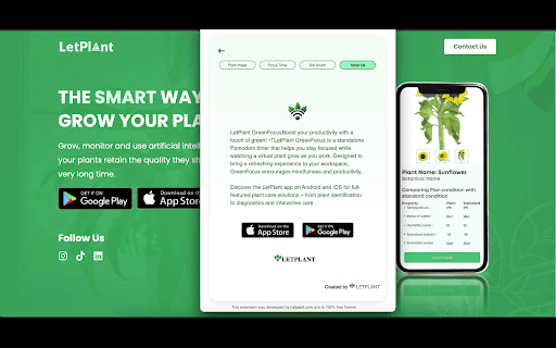 LetPlant GreenFocus Pomodoro Timer screenshot 1