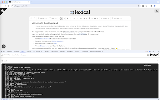 Lexical Developer Tools screenshot 1