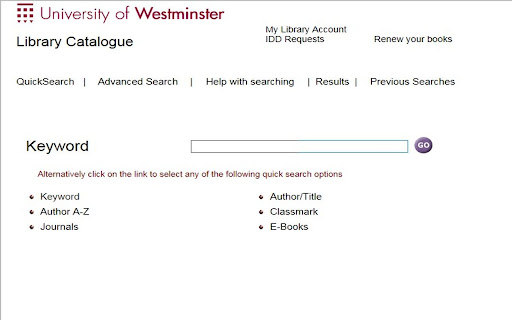 Library Catalogue screenshot 1