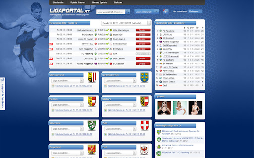 ligaportal.at screenshot 1