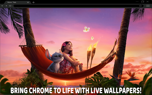 Lilo & Stitch Sunset Live Wallpaper screenshot 1