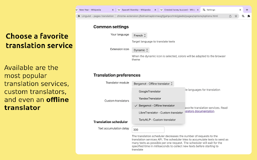 Linguist - web page translator screenshot 1