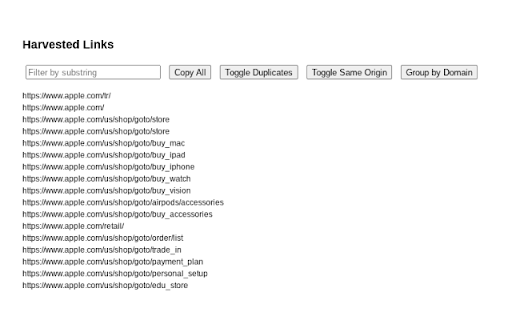Link Harvest screenshot 1