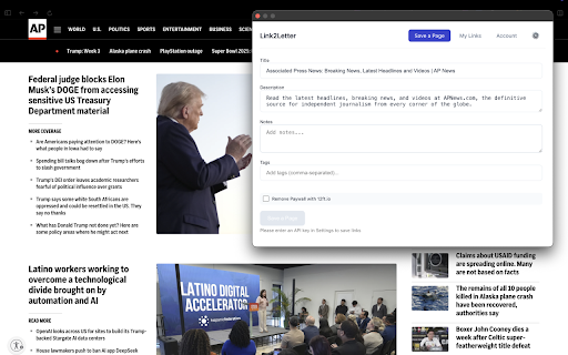 Link2Letter screenshot 1