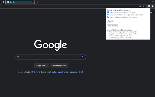 Linked Tabs Grouper screenshot 1