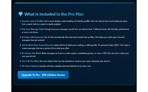 LinkedIn AI Lead Assistant screenshot 1
