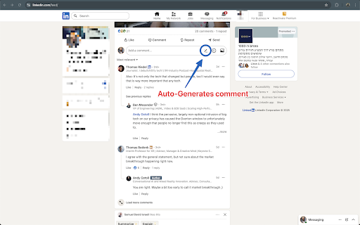 LinkedIn Assistant screenshot 1