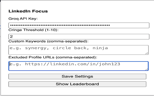 LinkedIn Focus screenshot 1