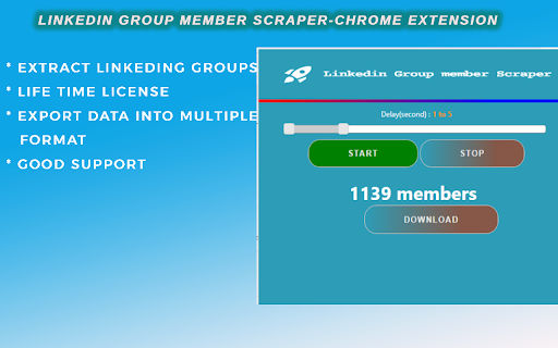 Linkedin Group Members Extractor screenshot 1