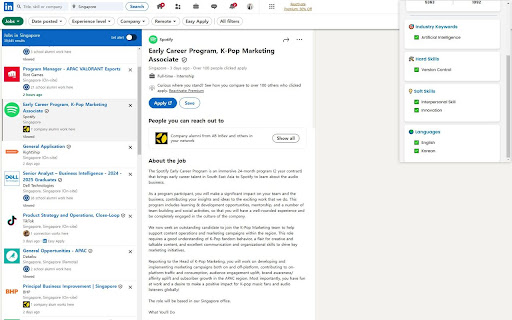 LinkedIn Job Analyzer screenshot 1